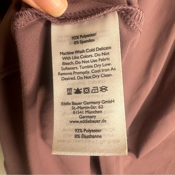 NWT Eddie Bauer Women's Aster Crossover Dress Solid Dusty Violet Pockets Size S - Picture 9 of 12